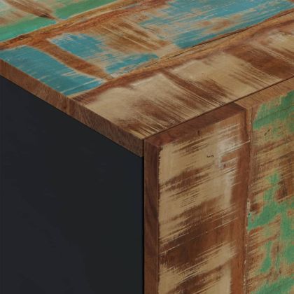 ТВ шкаф, 80x33x46 см, масивно регенерирано и инженерно дърво