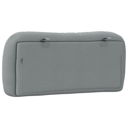 Мека табла за легло Hvar, светлосива, 80 см, плат