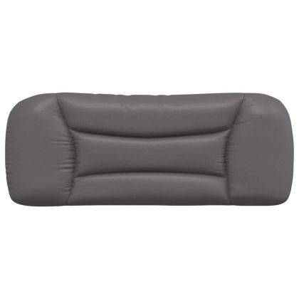 Мека табла за легло Hvar, сива, 100 см, изкуствена кожа