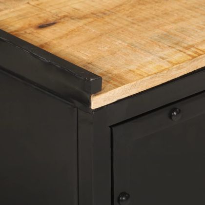 Шкаф за баня 40x30x50 см масивно мангово дърво