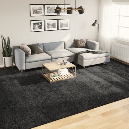 Шаги килим с дълъг косъм "PAMPLONA" модерен антрацит 300x400 см
