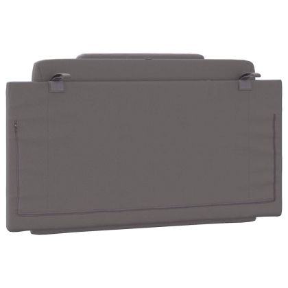 Мека табла за легло Viana, сива, 100 см, изкуствена кожа