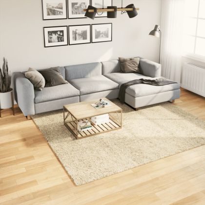 Шаги килим с дълъг косъм "PAMPLONA" модерен златист 240x240 см