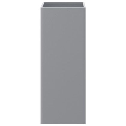 Кашпа, сребриста, 32x29x75 см, поцинкована стомана