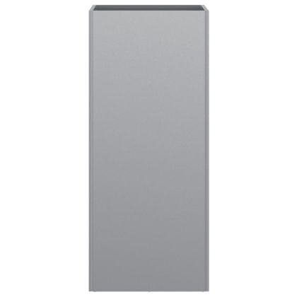 Кашпа, сребриста, 32x29x75 см, поцинкована стомана