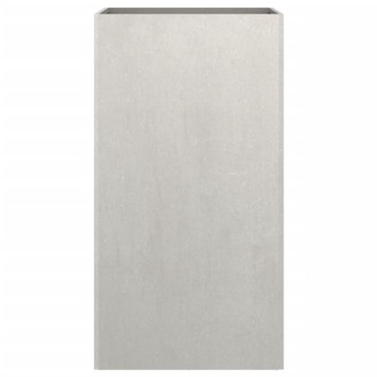 Кашпа, сребриста, 42x38x75 см, неръждаема стомана