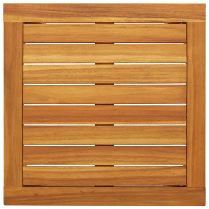 Бистро комплект, 3 части, сив, полиратан и акациево дърво