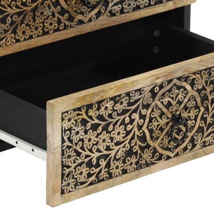 Нощно шкафче 50x33x60 см мангово дърво масив