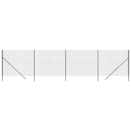 Ограда от телена мрежа антрацит 2,2x10 м поцинкована стомана