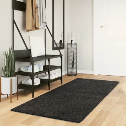 Шаги килим с дълъг косъм "PAMPLONA" модерен антрацит 80x200 см