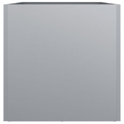 Кашпа, сребриста, 62x30x29 см, поцинкована стомана