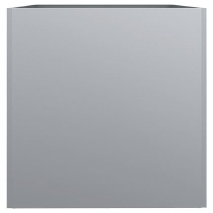 Кашпа, сребриста, 62x47x46 см, поцинкована стомана