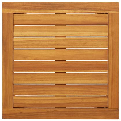 Бистро комплект, 3 части, бежов, полиратан и акациево дърво