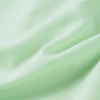 Детска тениска с ръкави волани, меко зелено, 92