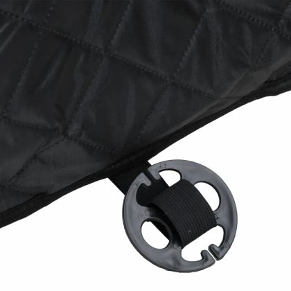 Столче за кола за кучета черно 45x45x25/55 см