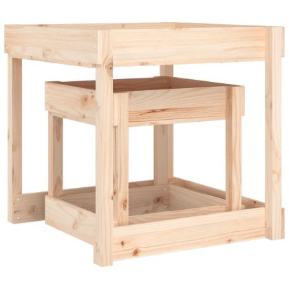 Пясъчни маси, 2 бр, борово дърво масив