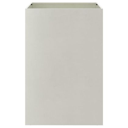 Кашпа, сребриста, 52x48x75 см, неръждаема стомана