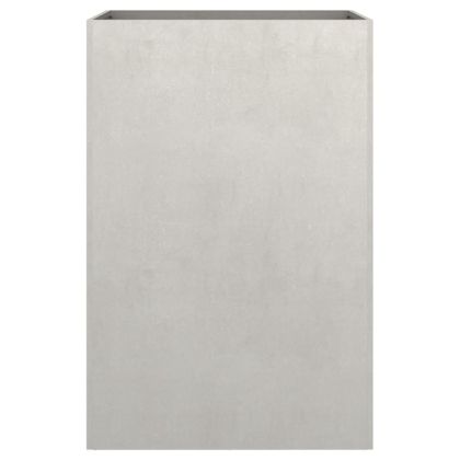 Кашпа, сребриста, 52x48x75 см, неръждаема стомана