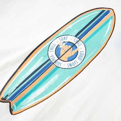 Детска тениска с къс ръкав, екрю, 104