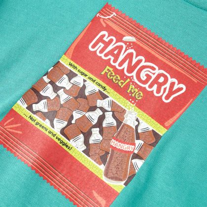 Детска тениска с къс ръкав, тъмна мента, 92