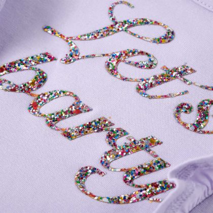 Детска тениска с дълъг ръкав, светлолилава, 104