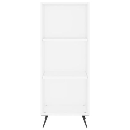 Висок шкаф, бял, 34,5x34x180 см, инженерно дърво