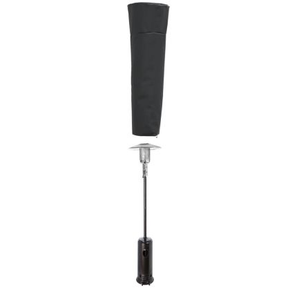 Калъф за нагревател пирамидален черен 86x47x241 см 420D Оксфорд