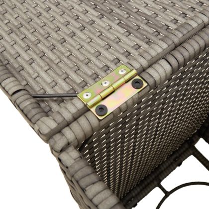 Покриваща маса резервоар за пропан сива 40x40x60 см полиратан