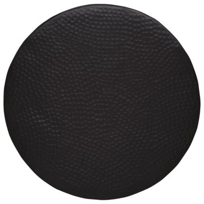 Маса за кафе, кован алуминий, Ø 50x30 см, черна