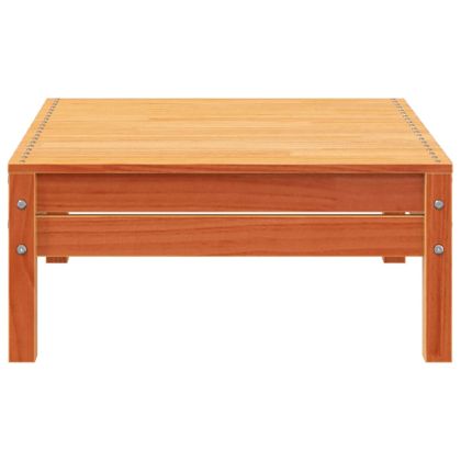 Градински диван, 4-местен, восъчнокафяв, бор масив