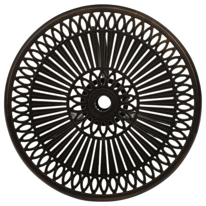 Градинска маса, бронз, 62x62x65 см, лят алуминий