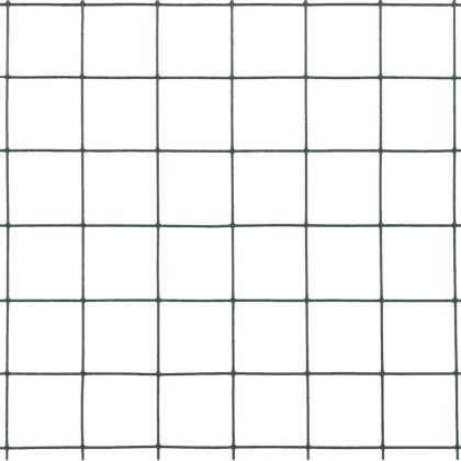 Кокошкарска мрежа, стомана с PVC покритие, 10x0,5 м, зелена