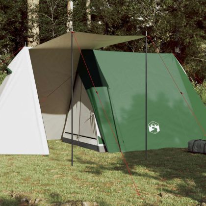 Къмпинг палатка за 3 души, зелена, водоустойчива