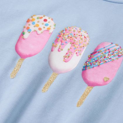 Детска тениска, синя, 116