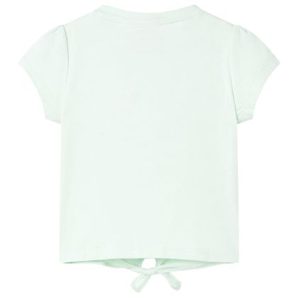 Детска тениска, светла мента, 128