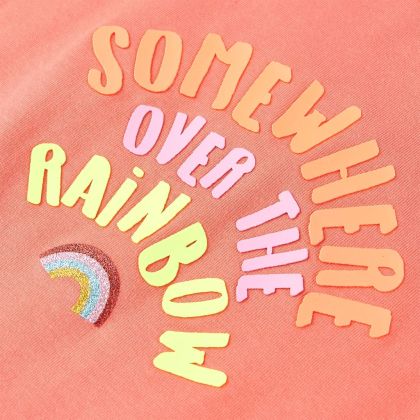 Детска тениска, корал, 104