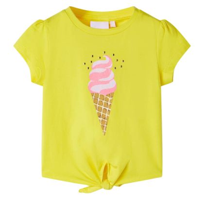 Детска тениска, жълта, 116