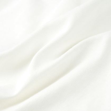 Детска тениска с къс ръкав, екрю, 140