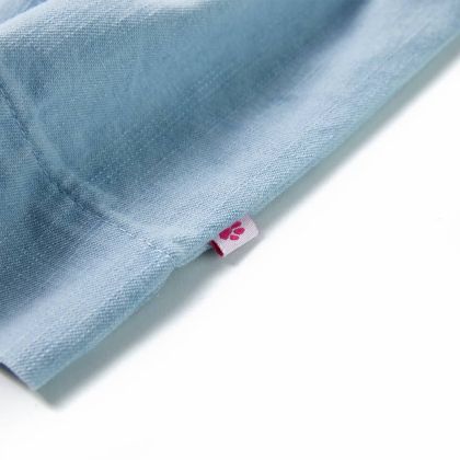 Детска рокля с волани, нежно синьо, 92