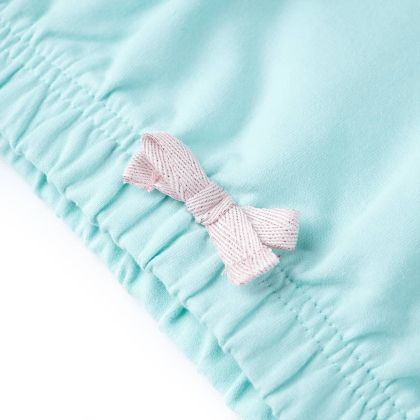 Детски суитшърт с качулка, светла аква, 92