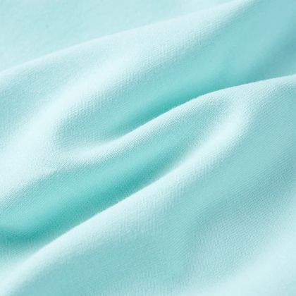 Детски суитшърт с качулка, светла аква, 92