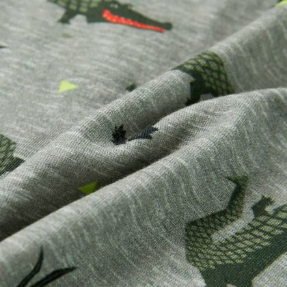 Детска тениска, светло каки меланж, 92