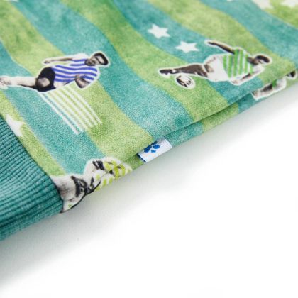 Детски суитшърт, светлозелен меланж, 92