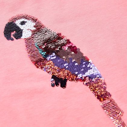 Детска тениска, флуоресцентно розова, 92