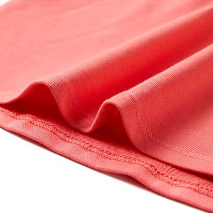 Детска рокля с шнур, коралово, 116