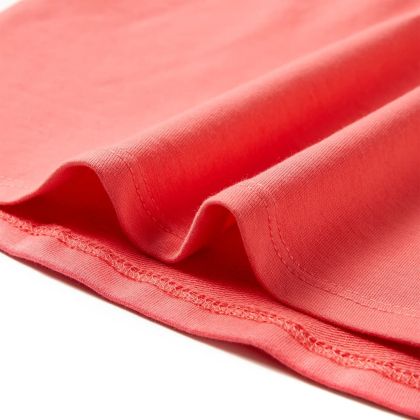 Детска рокля с шнур, коралово, 140