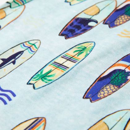 Детски потник, мек син меланж, 116