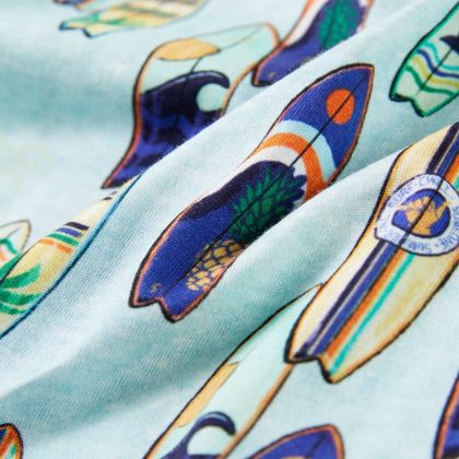 Детски потник, мек син меланж, 116