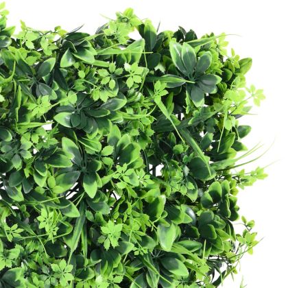  Ограда от изкуствени листа 24 бр зелена 40x60 см