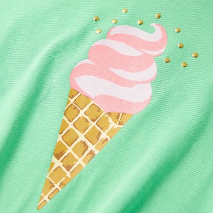 Детска тениска, светлозелена, 140